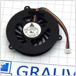 Вентилятор для ноутбука Asus G50 G51 G60 L50 M50 N50 X55 series DFS541305MH0T F8U5 GC055510VH-A KDB05105HB-7F36 (4-pin)