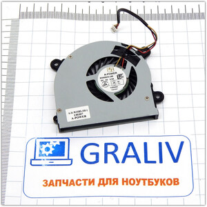 Вентилятор (кулер) для ноутбука DNS W258ELQ 0161102 ab6605hx-j03 6-31-W25HS-100