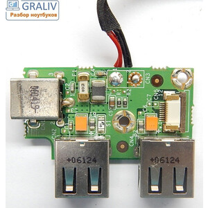 Разъем питания с USB ноутбука Fujitsu-Siens Amilo M1536G 35GEP5000-30