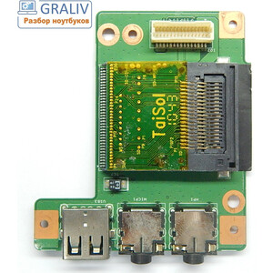 Плата модуль звука, картридера Lenovo B560, V560, LA56 I O BD