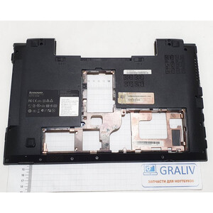 Нижняя часть корпуса ноутбука, поддон Lenovo B580, B590, 60.4XB02.001, 60.4TE04.002