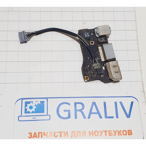 Доп.лата audio, usb ноутбука MacBook Air 13 A1369 Mid 2011, 820-3057-A